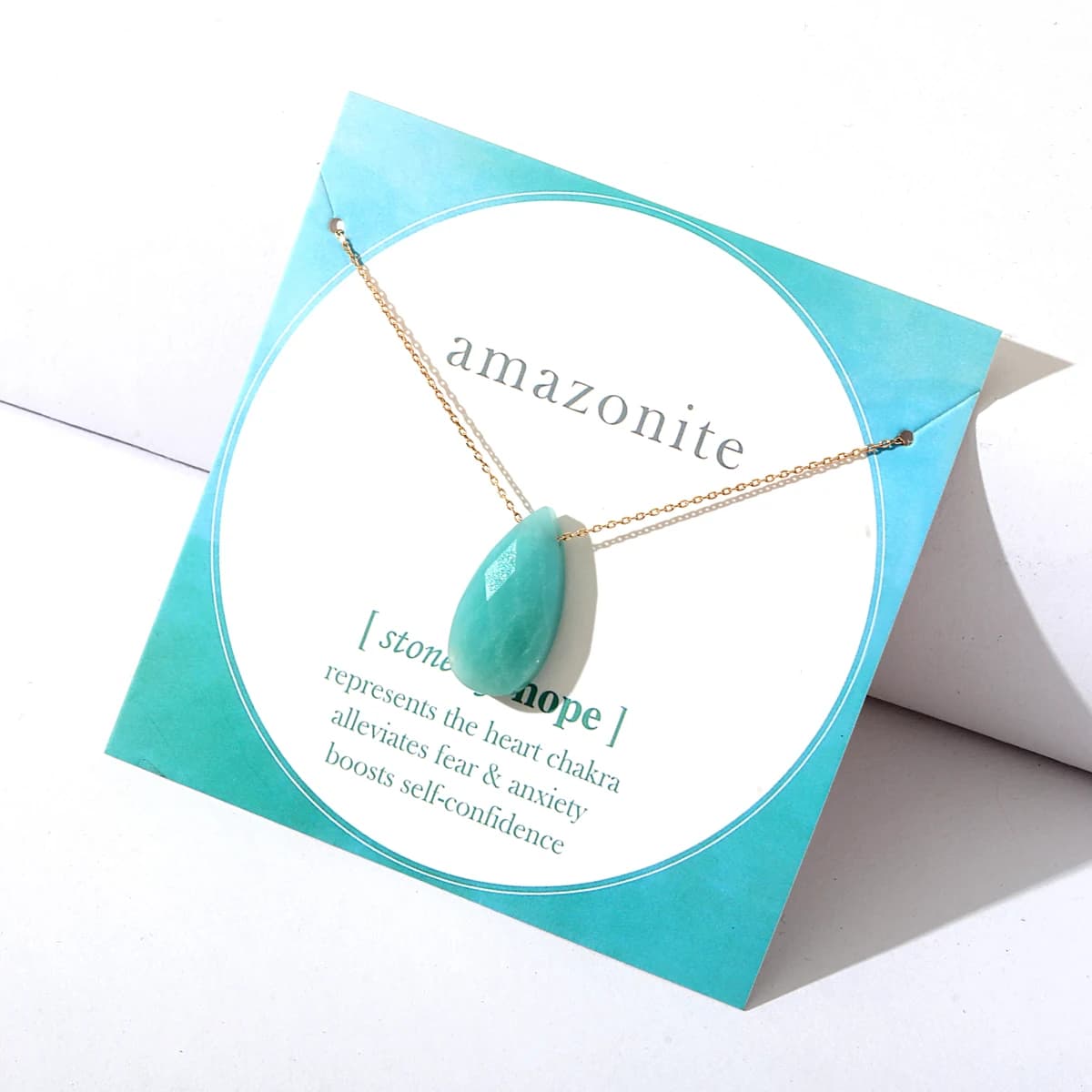 Exquisite 16 Inch Short Natural Stone Pendant Necklace Summer Stainless Steel Necklace For Women