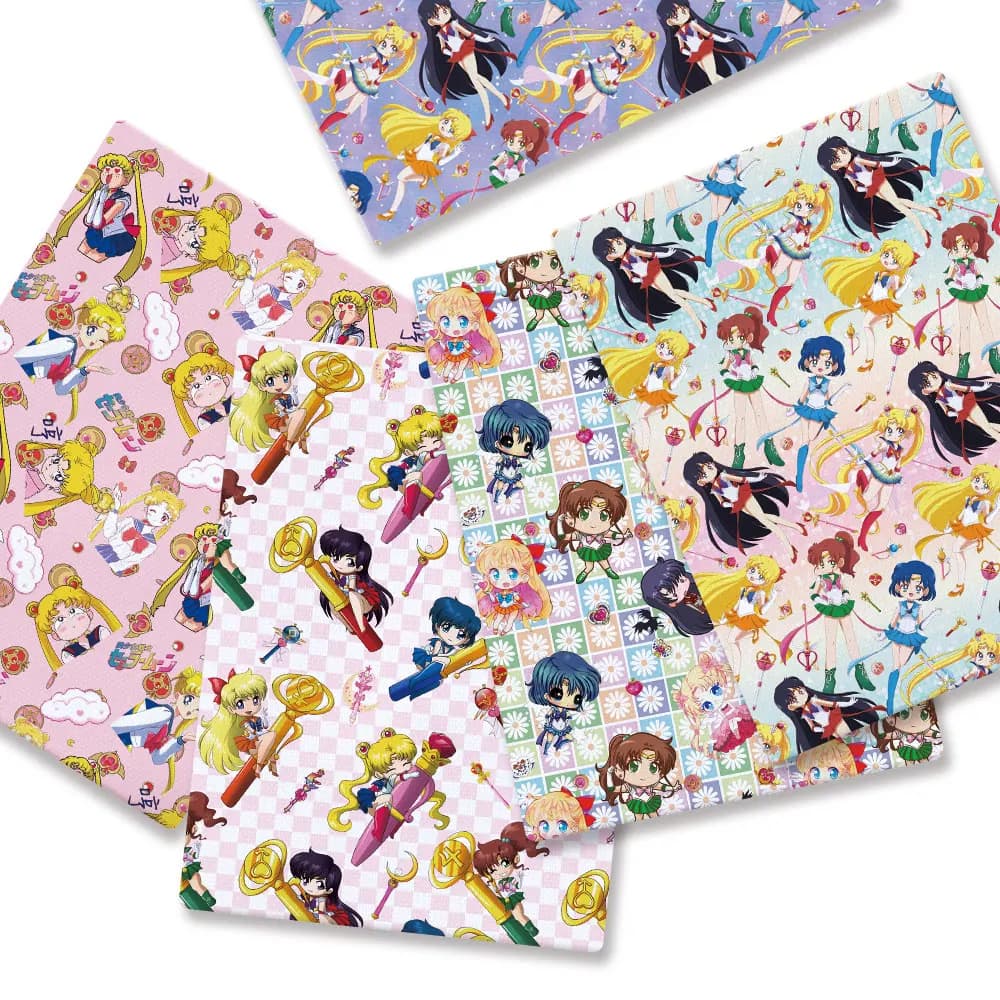 Cartoon Fabric Hot DIY140*50cm Handmade Sewing Patchwork Quilting Baby Dress Home Sheet Printed Fabric Fabric Sewing Kids Fabri