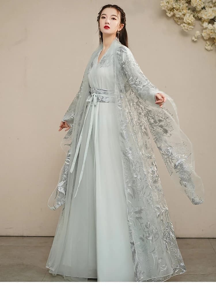 Hanfu XS-3XL Dress Folk Dance Costume Chinese Traditional National Fairy Costume Ancient Han Dynasty Princess Stage Outfits