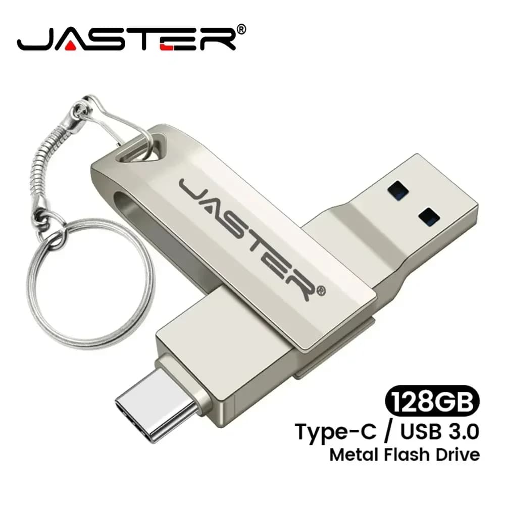 JASTER 2 in 1 Type C Pendrive 4GB 8GB 16GB 32GB 128GB 64GB USB Flash Drive 3.0 for Android Phone/PC