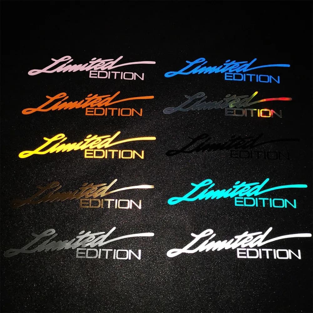 Vinyl Sticker Window Sticker Car-styling 3D LIMITED EDITION Decoration Reflective Laser Decal For Car Accessories