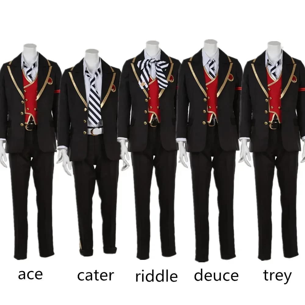 Game Twisted-Wonderland Cater Ace Deuce Riddle Trey Uniform Cosplay Costume