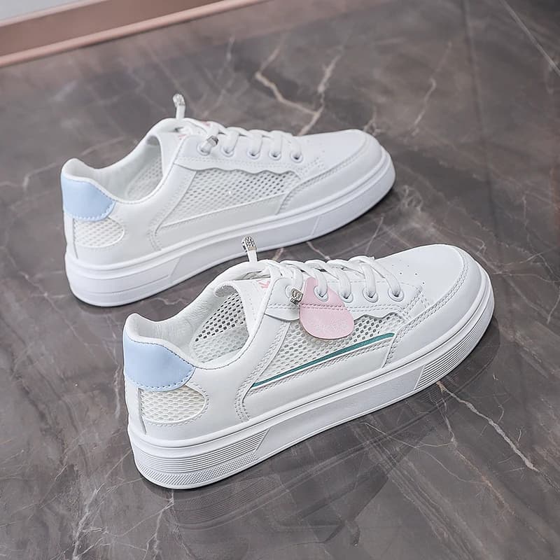 Women's Shoes Summer Thick Sole White Spring Autumn Breathable Platform Tennis Woman Trend Round Head Female Casual Sneaker2024