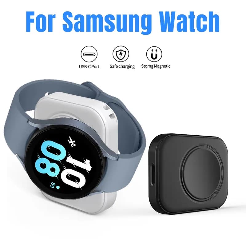 Magnetic Wireless Portable Watch USB Type C Fast Charger for Samsung Galaxy Watch 7/6 Classic 5/4 4 Pro 3/Active Fast Charging