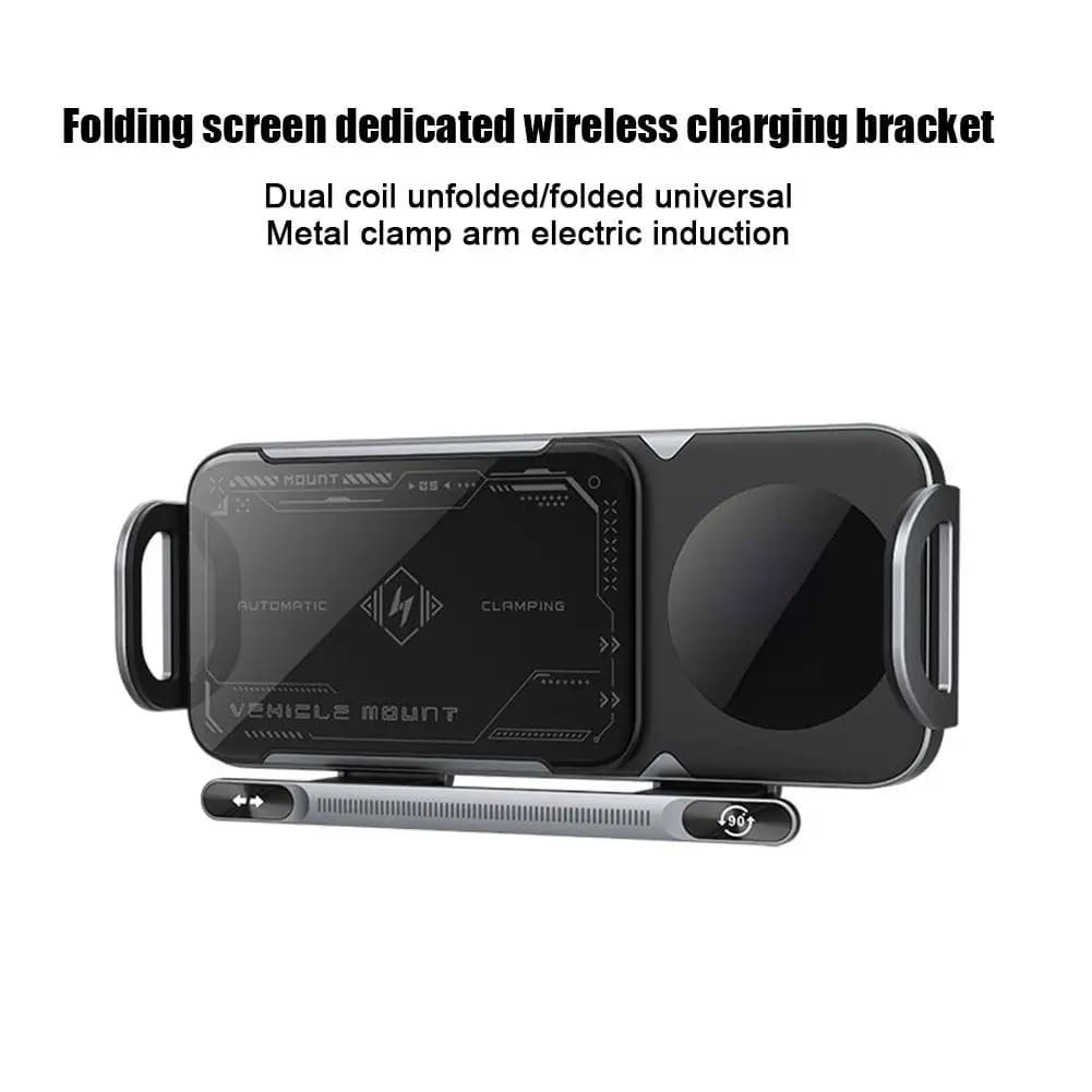 Wireless Fast Car Charging Mobile Phone Holder 360° Rotation For Samsung Automatic Rotating Horizontal Screen Bracket G8S9