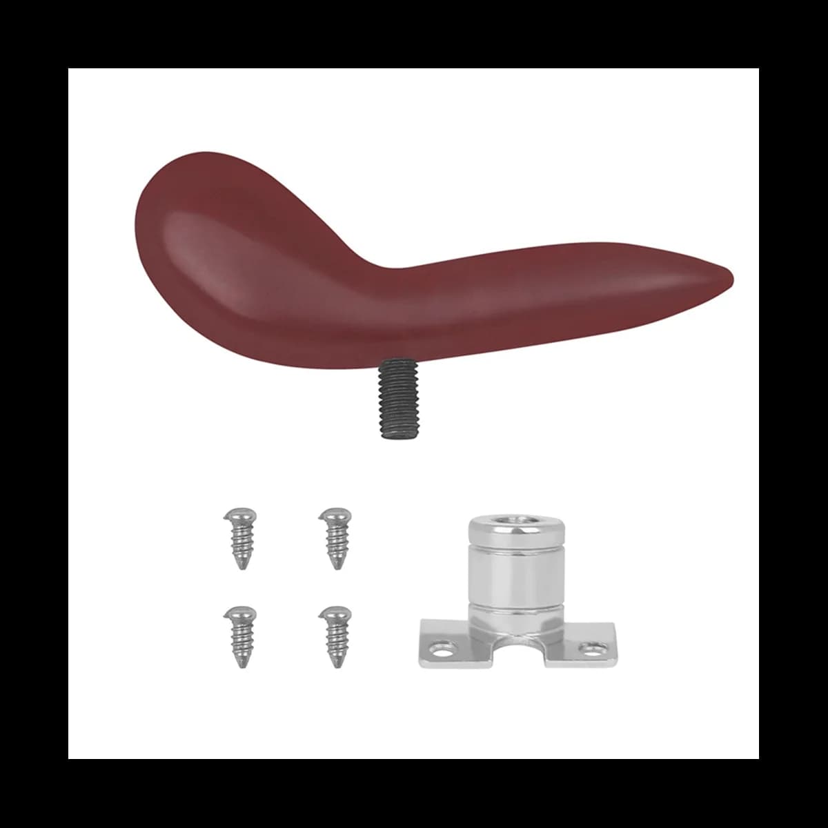 Bassoon Hand Saddle Bracket Thumb Rest with Fastening 4 Screws and Base Instrument