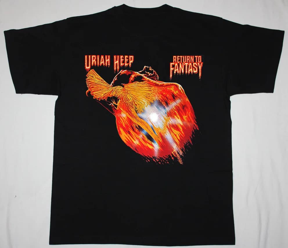 URIAH HEEP Return To Fantasy T-Shirt Short Sleeve Cotton Black S to 5XL BE2243