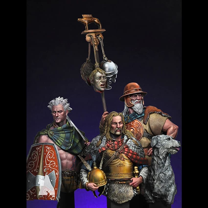 Resin soldier  1/10 The Last Stand , 52 BC ancient soldier bust   Model Unassambled Unpainted  Figure Building Kit