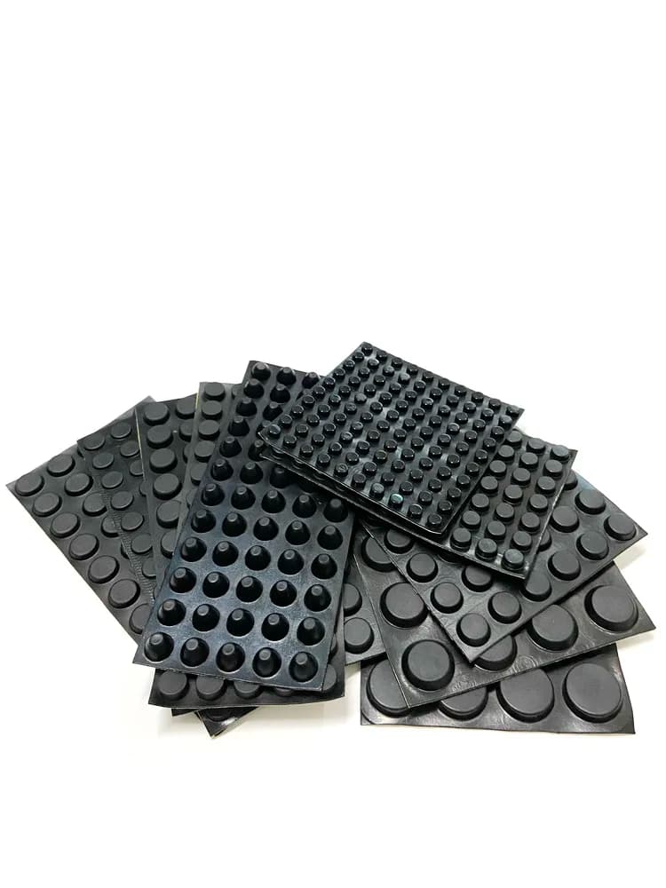 Furniture Drawer Cabinet Door Anti-Collision Block Box Instrument Leg Round Double-Sided Tape Self-Adhesive Rubber Foot Pad
