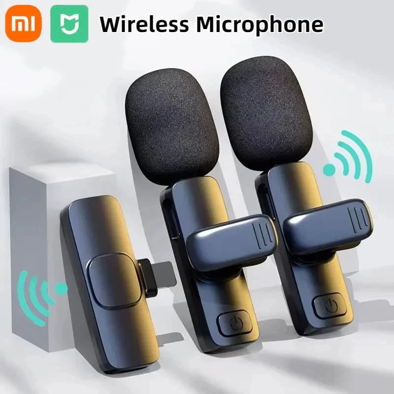 Xiaomi Wireless Bluetooth Microphone Portable Audio Video Recording Mini Mic For iPhone Live Broadcast Gaming Phone Type-C Hot
