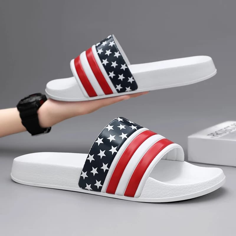 Plus Size Men Indoor Home Slippers Male Soft Comfortable Bath Slipper Men's EVA Flat Thick Platform Outdoor Beach Sandals Summer