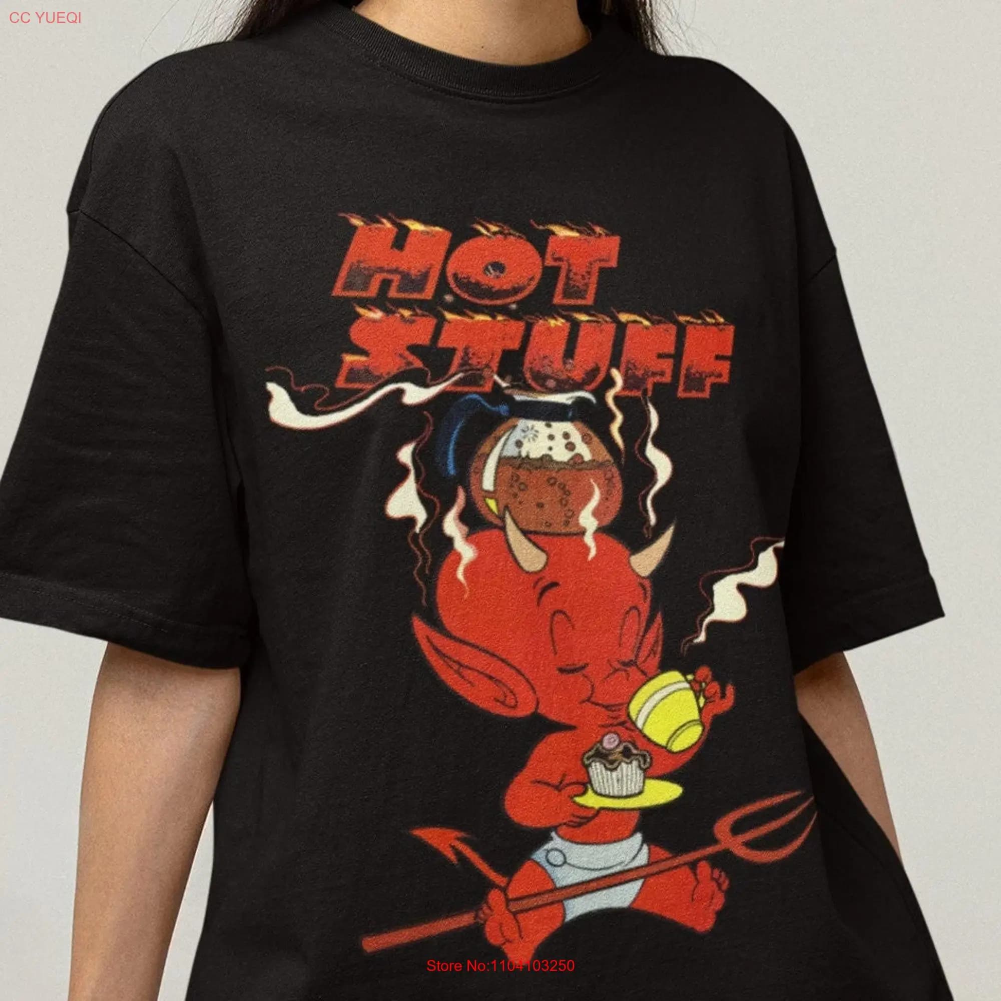 Hot Stuff The Little Devil T Shirt graphic tees vintage comic sweaT hoodie long or short sleeves