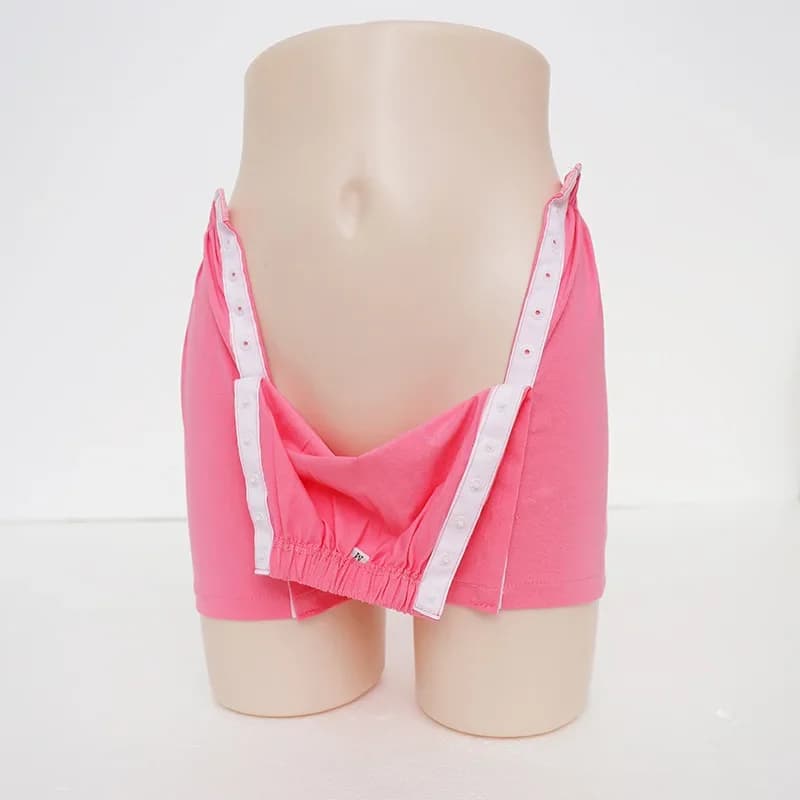 Easy to wear and take off patient's underwear with hidden buttons, convenient for long-term bed paralysis after fracture surgery