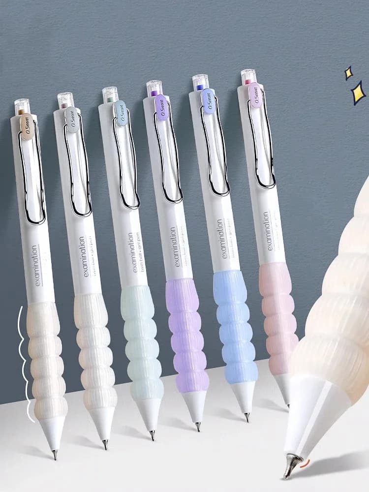 DOMI Black Ink Gel Pen 0.5mm Reduce Pressure Design CS Pen Nib Quick Drying Ink Black Signature Pen Black Pen Writing Exam