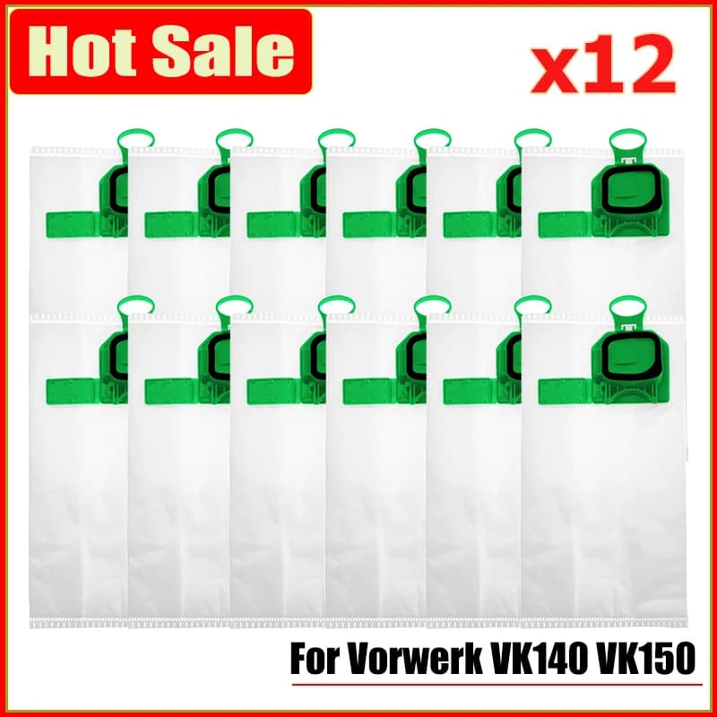 Dust Bag Replacement Kit For Vorwerk VK140 VK150 FP 140 / 150 Vacuum Cleaner Cleaning Filter Dust Bag Spare Parts Accessories