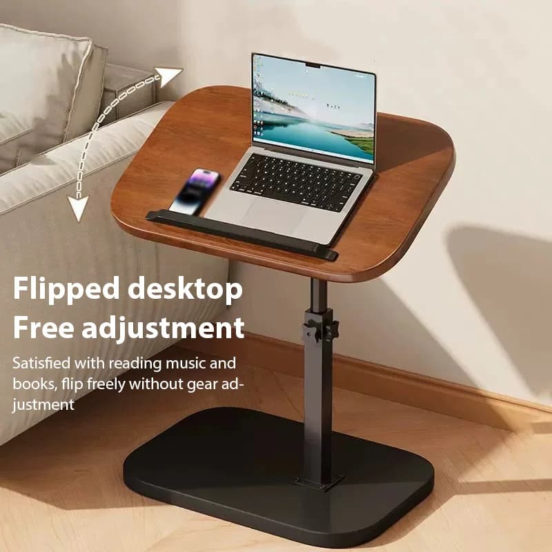 Multifunctional Lift Workstation For Small Space Computer Desk Foldable Bedside Table Adjustable Laptop Home Office Tea Table