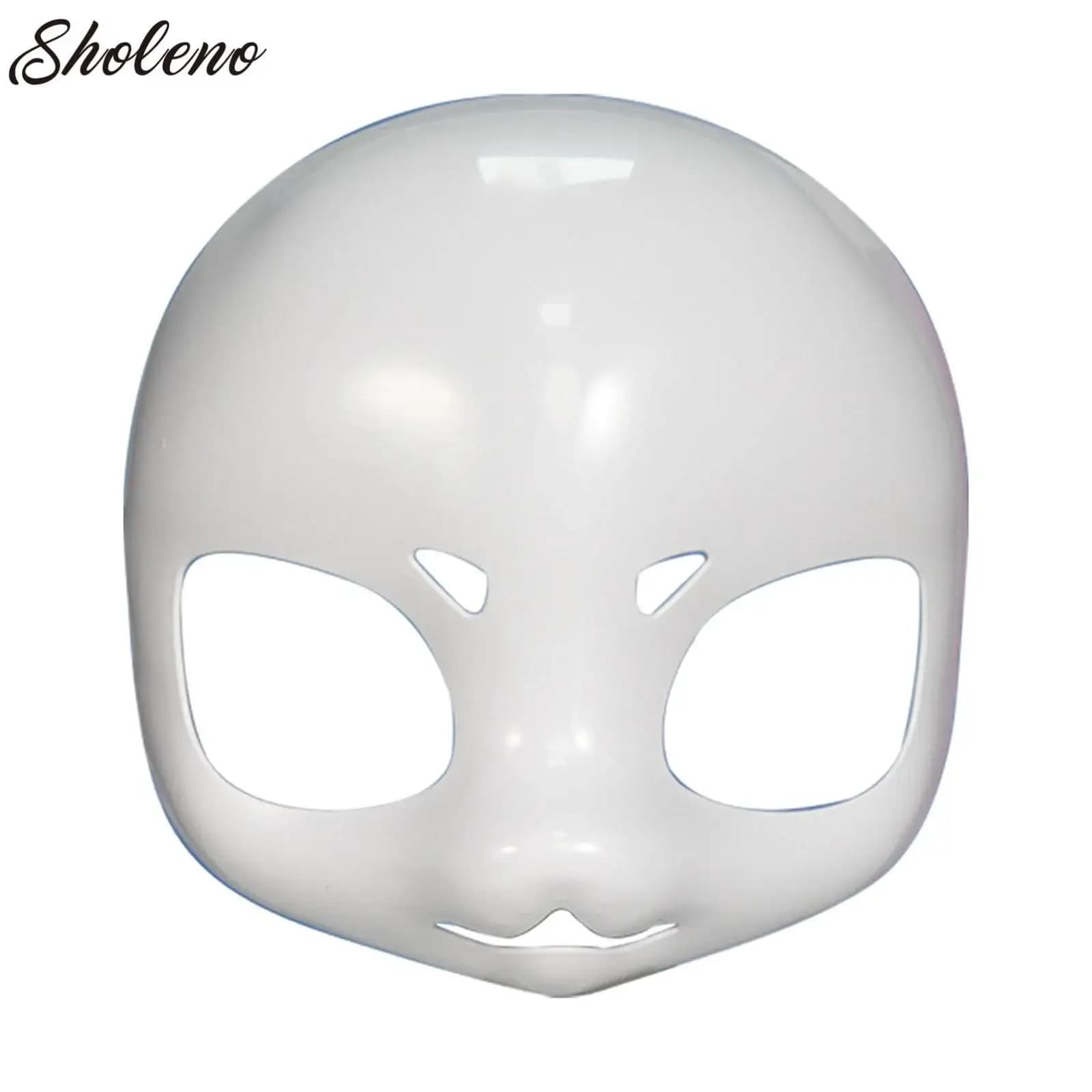 DIY White Full Face Masks Art Paintable Mask Animal Decorations to Theater Halloween Masquerade Parties Festival Cosplay Props