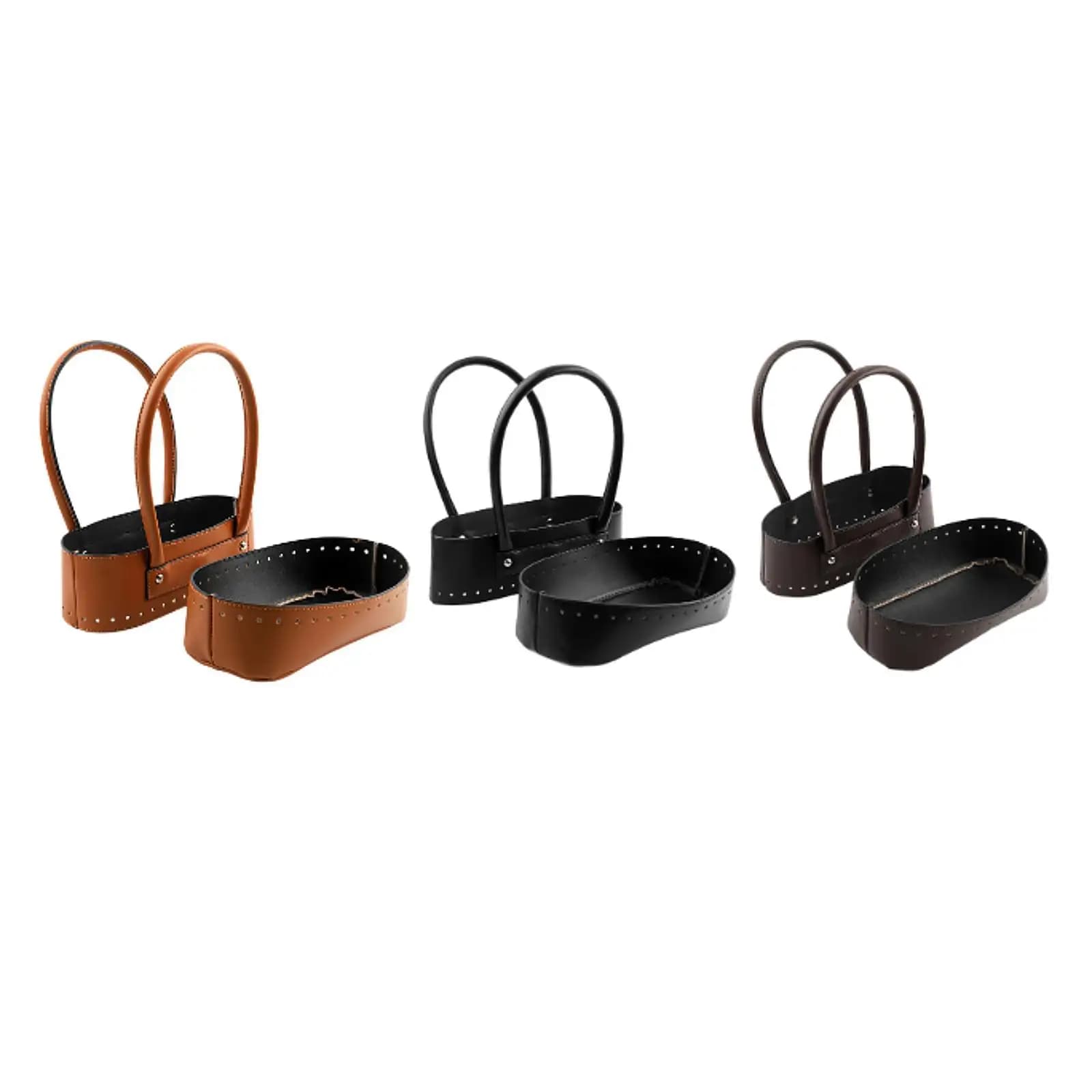 2Pcs Handbag Making Kit Shaper PU Leather Lightweight Shoulder Bag Bag Bottom and Handle for Shopping Weaving Tote Wallet Gifts