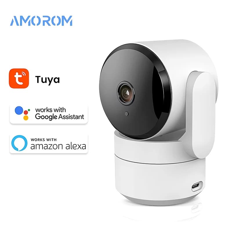 Tuya 1080P Indoor Wifi Ip Camera Wireless Baby Monitor Night Vision Ai Detect P2P Surveillance Cameras Support Google Home Alexa