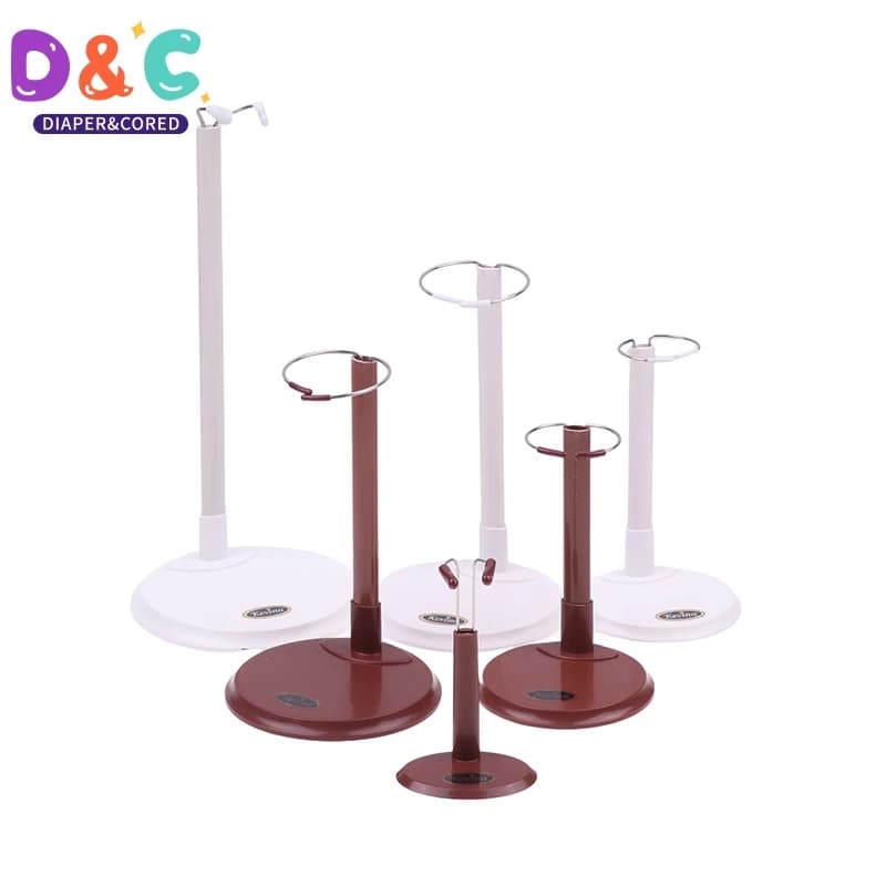 Hot 1Pcs 15-50cm Plastic Doll Stands Professional Holder Display Base Holder Bear Doll Toy