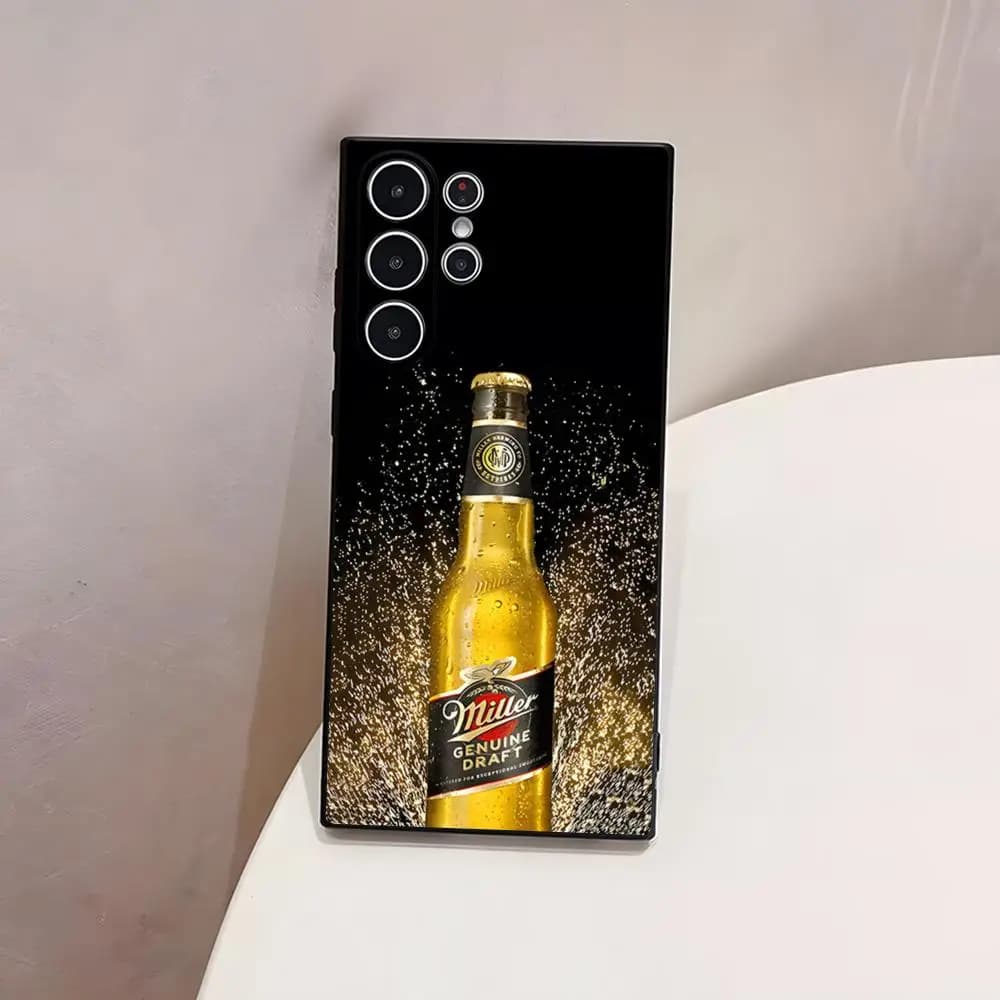 COOL Hop Miller Beer Logo Phone Case For S23 Samsung S24 Ultra S22 S20 Fe S21 Plus Galaxy A54 A34 A24 A53 M54 Note 20 Cover