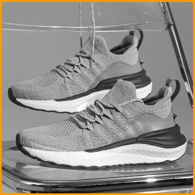 Mijia Men Sneakers 4 New Male Sports Shoes Fashion Breathable Shock-absorbing Non-Slip Flying Woven Casual Male Running Shoes