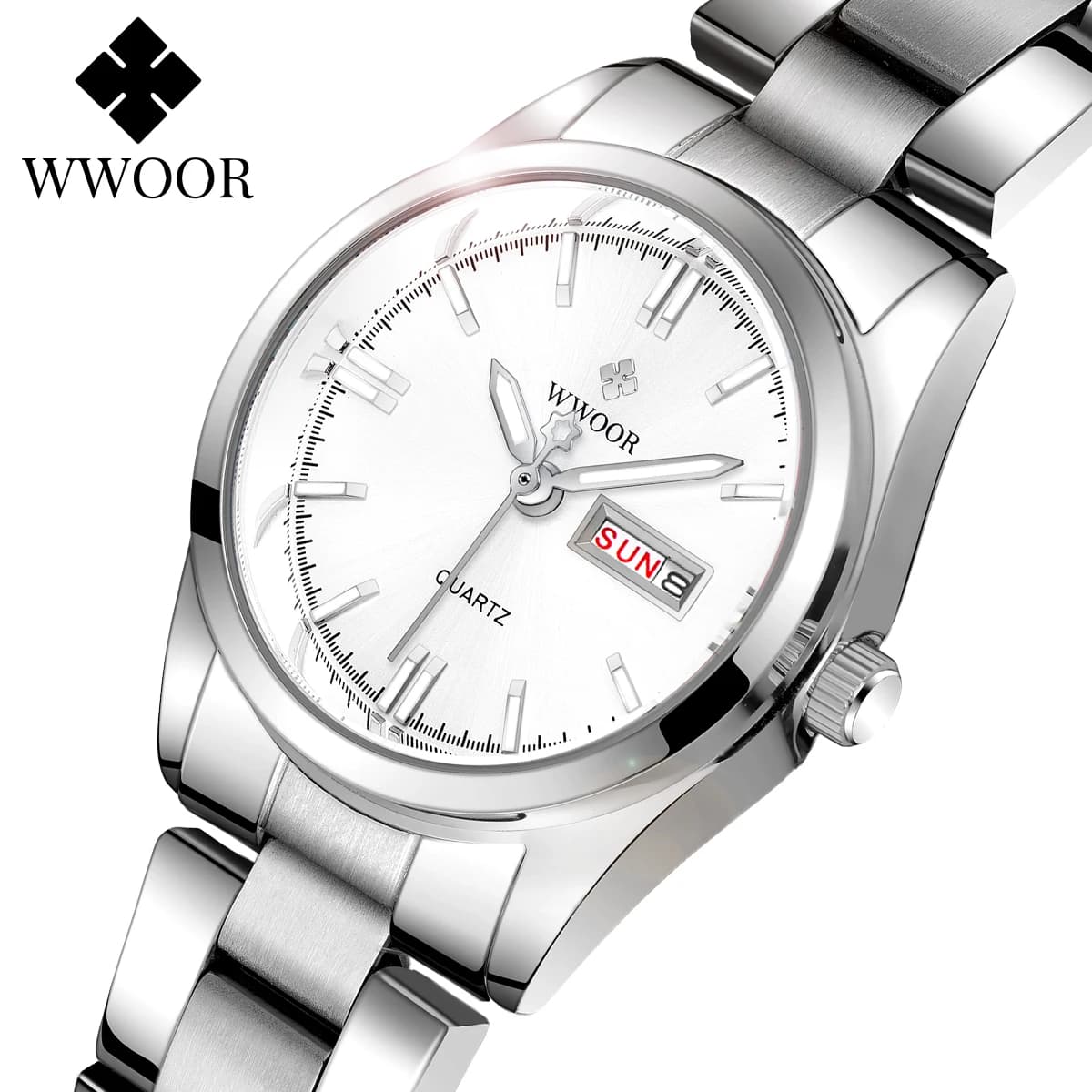 WWOOR Women Watch Exquisite Minimalist Luxury Fashion Stain Steel Ladies Waterproof Quartz Wristwatch Rose Gold Female Clock
