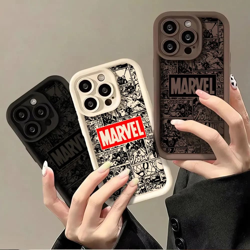 Marvel Logo Phone Case for Samsung Galaxy S23 FE S24 Ultra S22 Plus S21 S23 Ultra S20 FE Note 20 Ultra Soft Silicone Cover