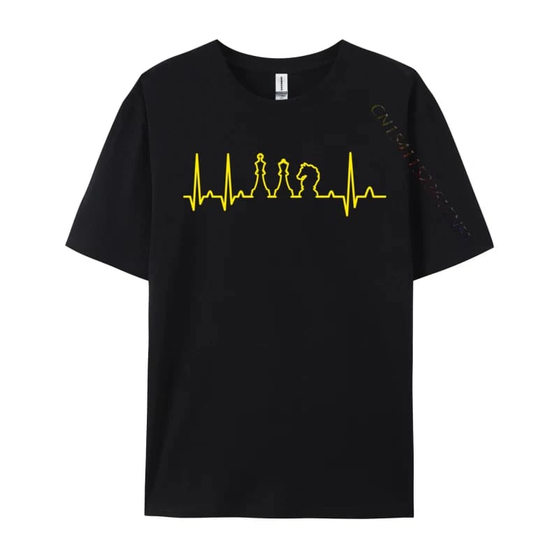Chess Heartbeat Chef Cook Heartbeat Cotton Men's T Shirts Cosie Tops & Tees Hot Sale Group Sweatshirts Free Shipping