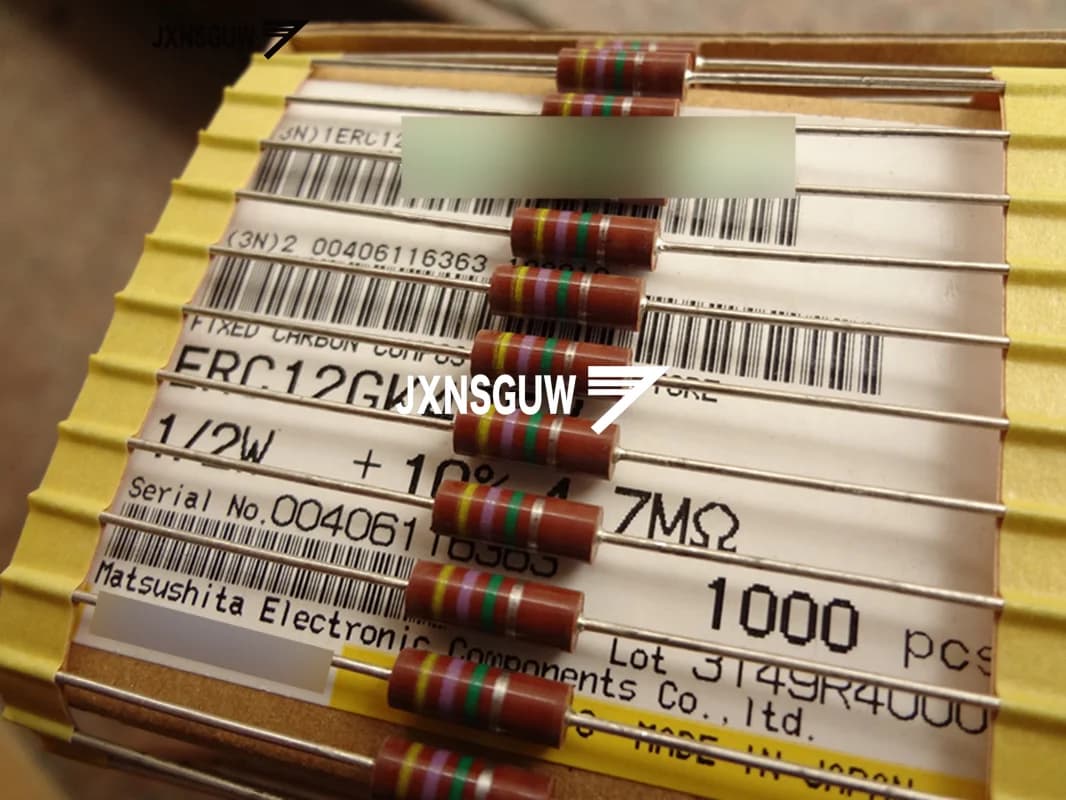 20PCS NEW Original Matsushita 10% 0.5W4.7M Carbon film resistor 1/2W 4.7M Carbon core resistance 4.7M 0.5W 4M7 0.5W4700K