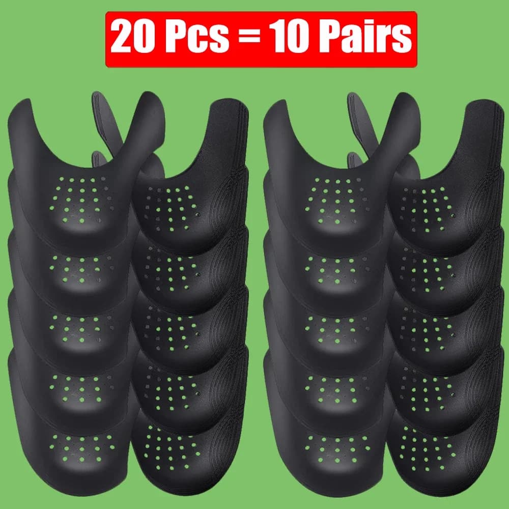 20Pcs Sneakers Anti Crease Protector Wrinkled Fold Shoes Support Toe Cap Sport Ball Shoe Head Stretcher Extender Shoe Protection