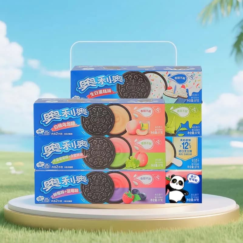 Oreo Sandwich Cookies 3.42oz(97g)*3 Packs random delivery, casual snacks, casual snacks party, party snacks