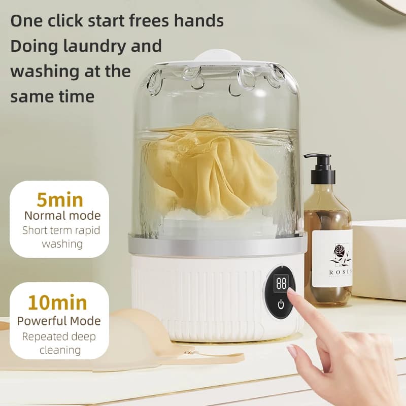 Mini Household Electric Washing Cup Underwear Socks Small Wireless Charging Washing Machine Pet clothes washing machine