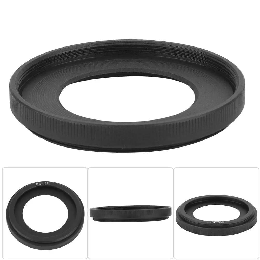 2023 New Lens Hood Sunshade ES-52 ES52 for EF40mm f/2.8 100D Cameras Blocker Reduce Reflections- 52mm