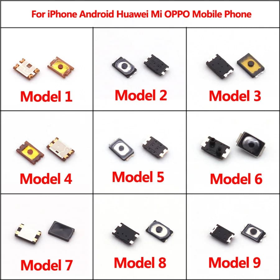 10Pcs/Lot Tactile Push Button Switch Tact Micro Switch SMD On Off Inner Button for iPhone Android Huawei Mi OPPO Mobile Phone