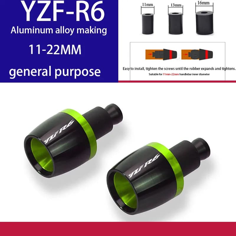 Motorcycle accessories for Yamaha R6 hand grip motorcycle handle end cap hand plug balance terminal