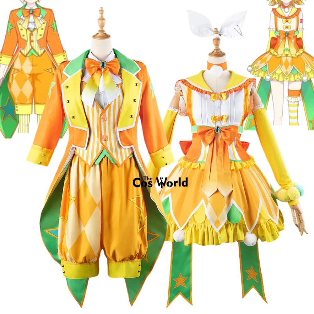 Project Sekai Colorful Stage Feat Beat Virtual Singer Design Rin Len Uniform Outfits Anime Cosplay Costumes