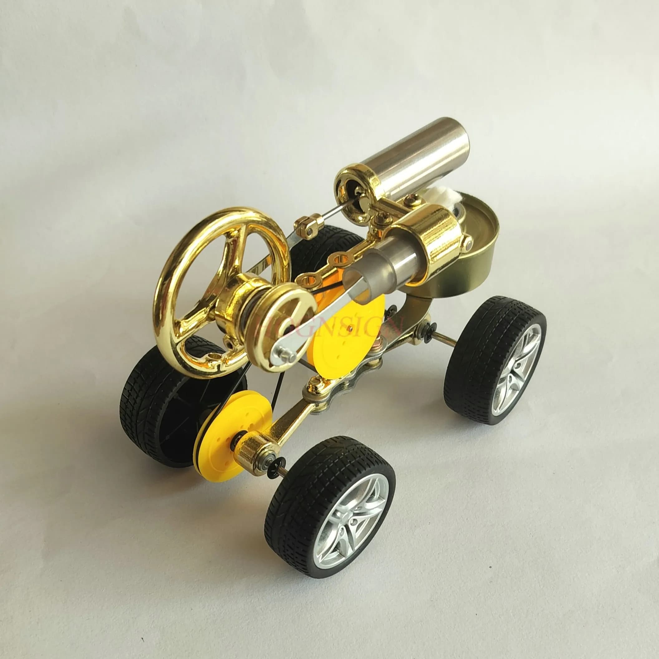 Engine, car, steam, car, physics experiment, science popularization, small production, small invention, toy model