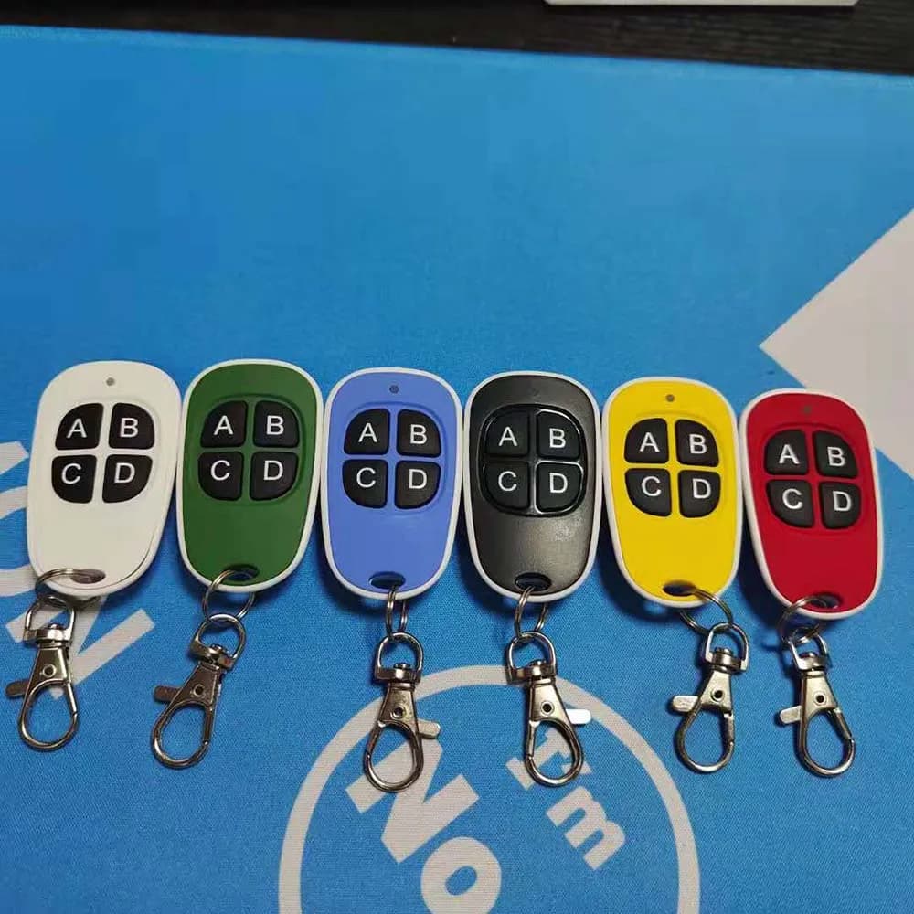 433MHz Garage Door Remote Control 4 Keys Copy Universal Remote Control Cloning Electric Gate Remote Controller Duplicator Key
