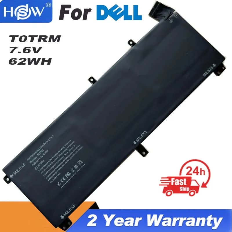 11.1V NEW 245RR Laptop Battery For XPS 15 9530 M3800 Series T0TRM H76MV 7D1WJ High Capacity