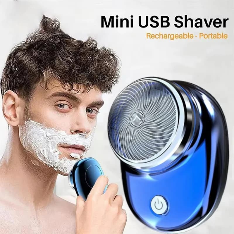 Electric Shaver Charging Mini Pocket Travel Razor Portable Waterproof Wireless Detachable Shaver Facial Beard Hair Trimmer