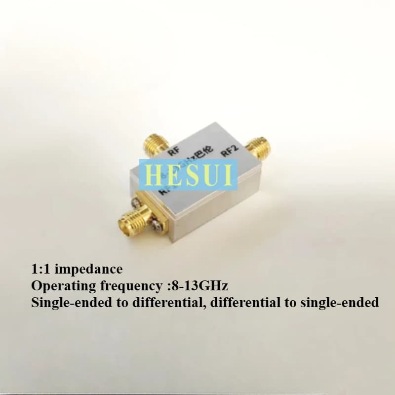 8-13GHz Balun 1:1 conversion single-ended differential 180 ° phase shifter X-band