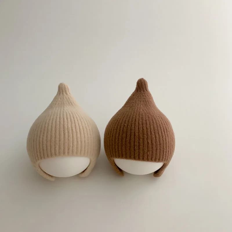 Baby Ear Protection Warm Kids Knit Hat Soft Baby Bonnet Cap For Girls Boys Newborn Beanies Kids Hat New Born Photography Props