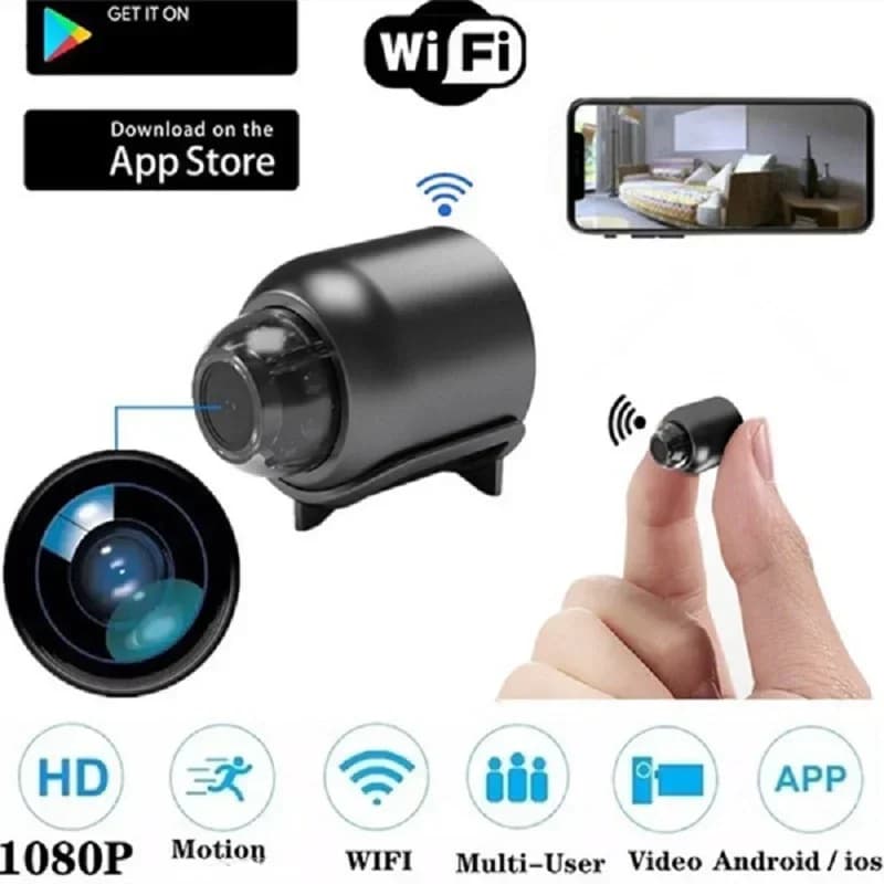 1080P HD Mini WiFi Camera - Baby Monitor, Indoor Security, Night Vision Camcorder, IP Cam Video Recorder for Home Surveillance