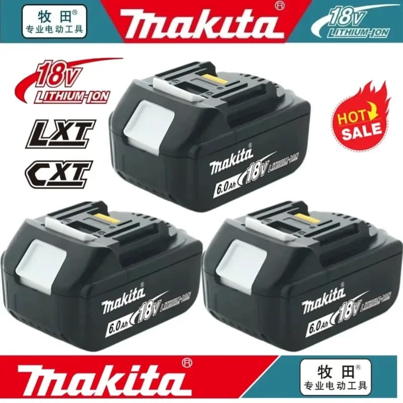 100% Original Makita 18V 6Ah/5Ah for Makita Battery BL1830B BL1850B BL1850 BL1840 BL1860 BL1815 Replacement Lithium Battery