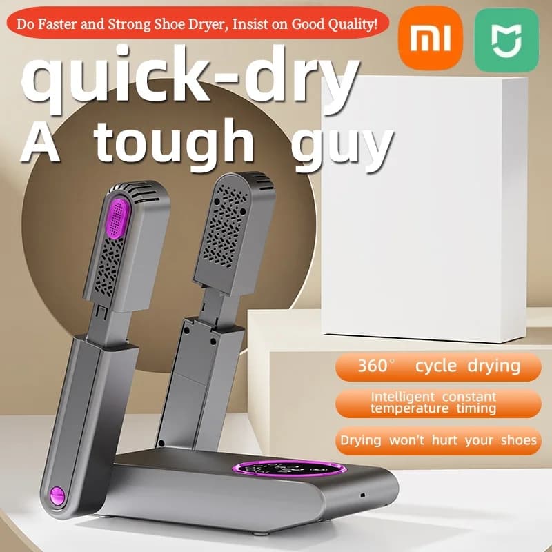 Xiaomi Mijia Portable Electric Dryer Shoe and Boot Dryer 180° Folding Design Smart Display for Shoes Gloves Hats Socks Ski Boots