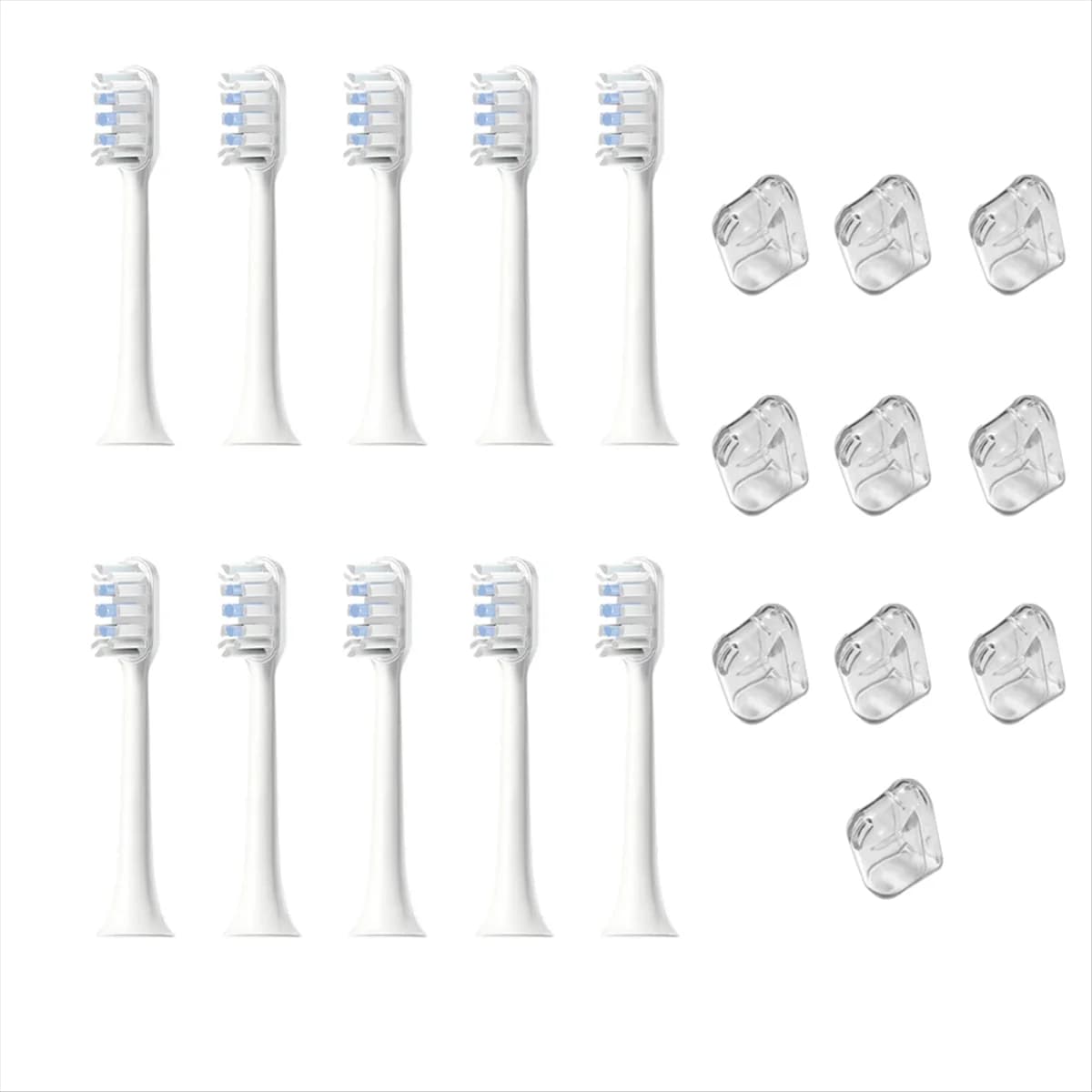 For T301 MES605 T302 MES608 T501 MES607 Replacement Electric Tooth Brush Heads White
