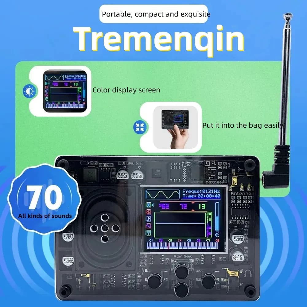 Audio Mini Tremen Retro Multi-Sound Screen Display Creative Electronic Musical Instrument Toy