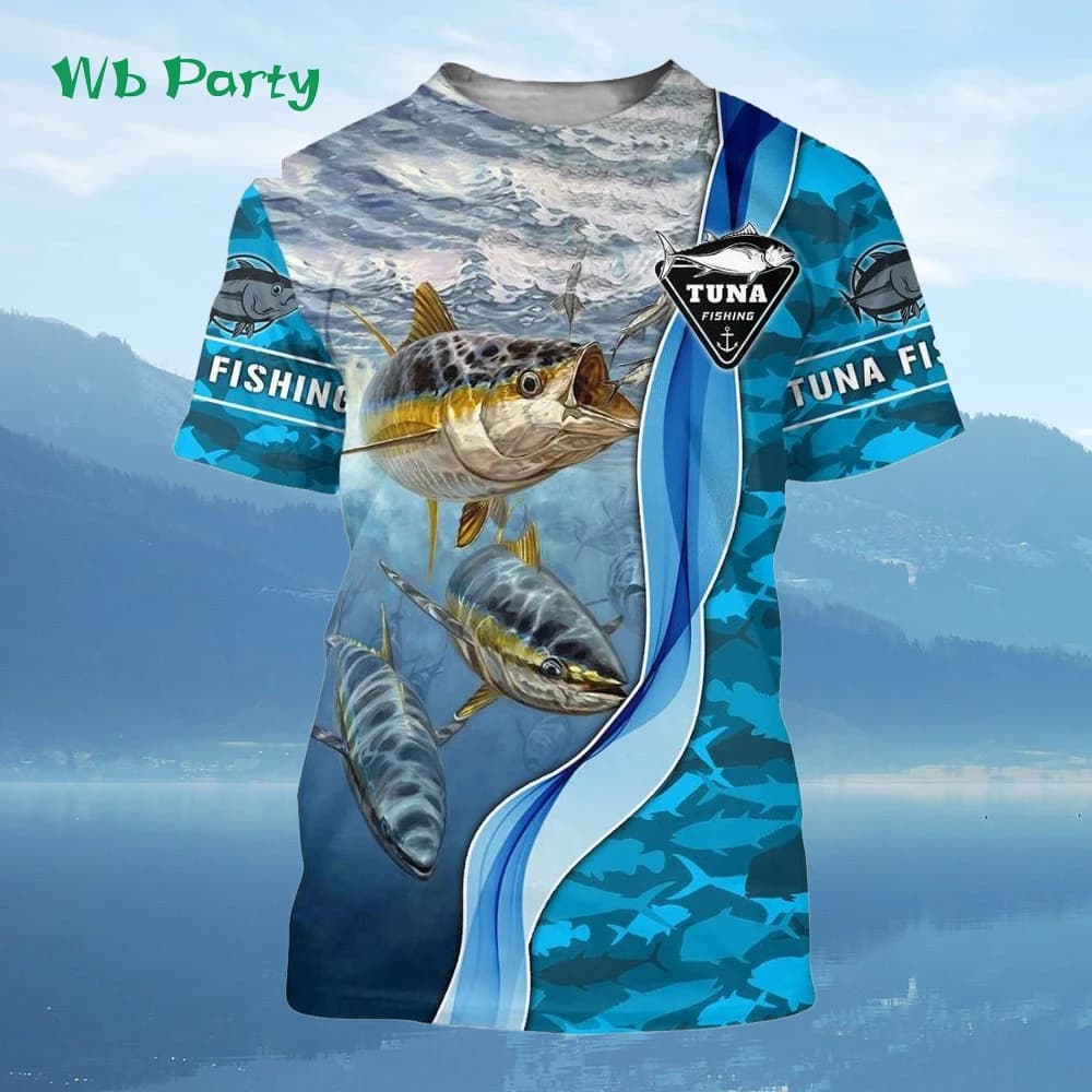 Men Shirts Graphic Tee Fish Print Short Sleeved T-shirt for Men Fish Graphic T shirts Men's Summer Clothes Shirts Graphic Tee