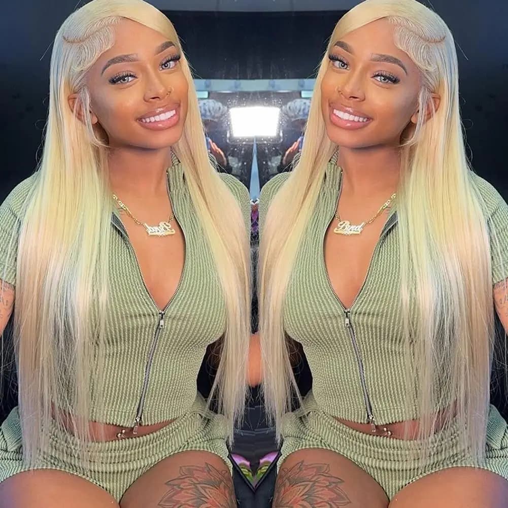 30 40 Inch 250 300% Density Blonde 613 Lace Front Wigs 13x6 HD Lace Wig Transparent Frontal 13X4 Bone Straight Human Hair Wigs